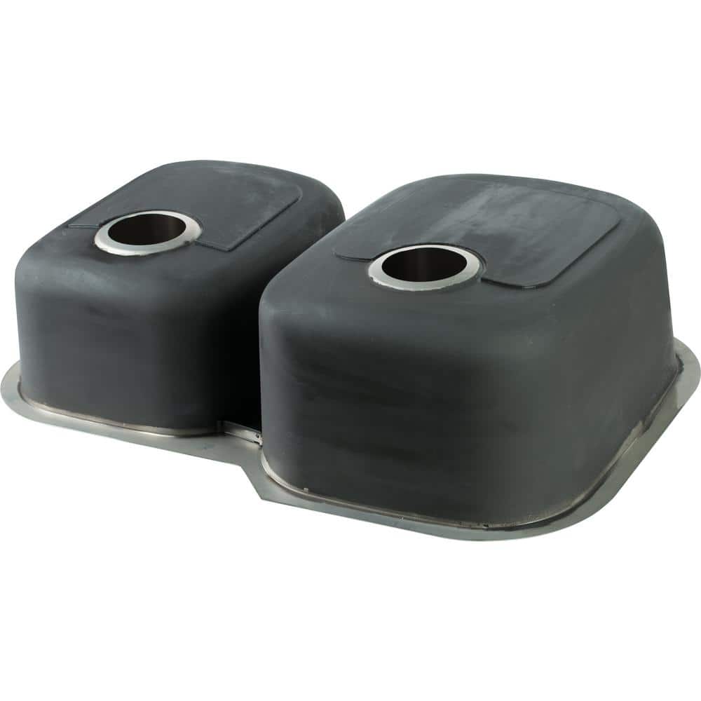 31 in. Undermount 40/60 Double Bowl 18 Gauge Stainless Steel Kitchen Sink - Hercitys