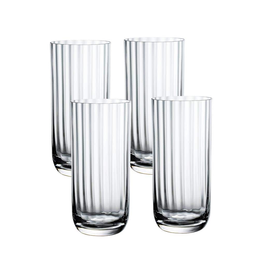 10 oz. Rose Garden Highball Glass Set (Set of 4) - Hercitys