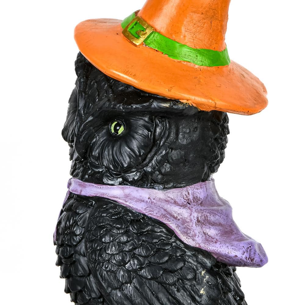 32 in. Halloween Owl on Stacked Books - Hercitys