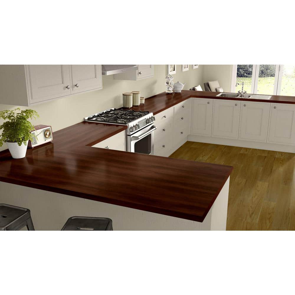 4 ft. x 10 ft. Laminate Sheet in Williamsburg Cherry with Premium Textured Gloss Finish - Hercitys