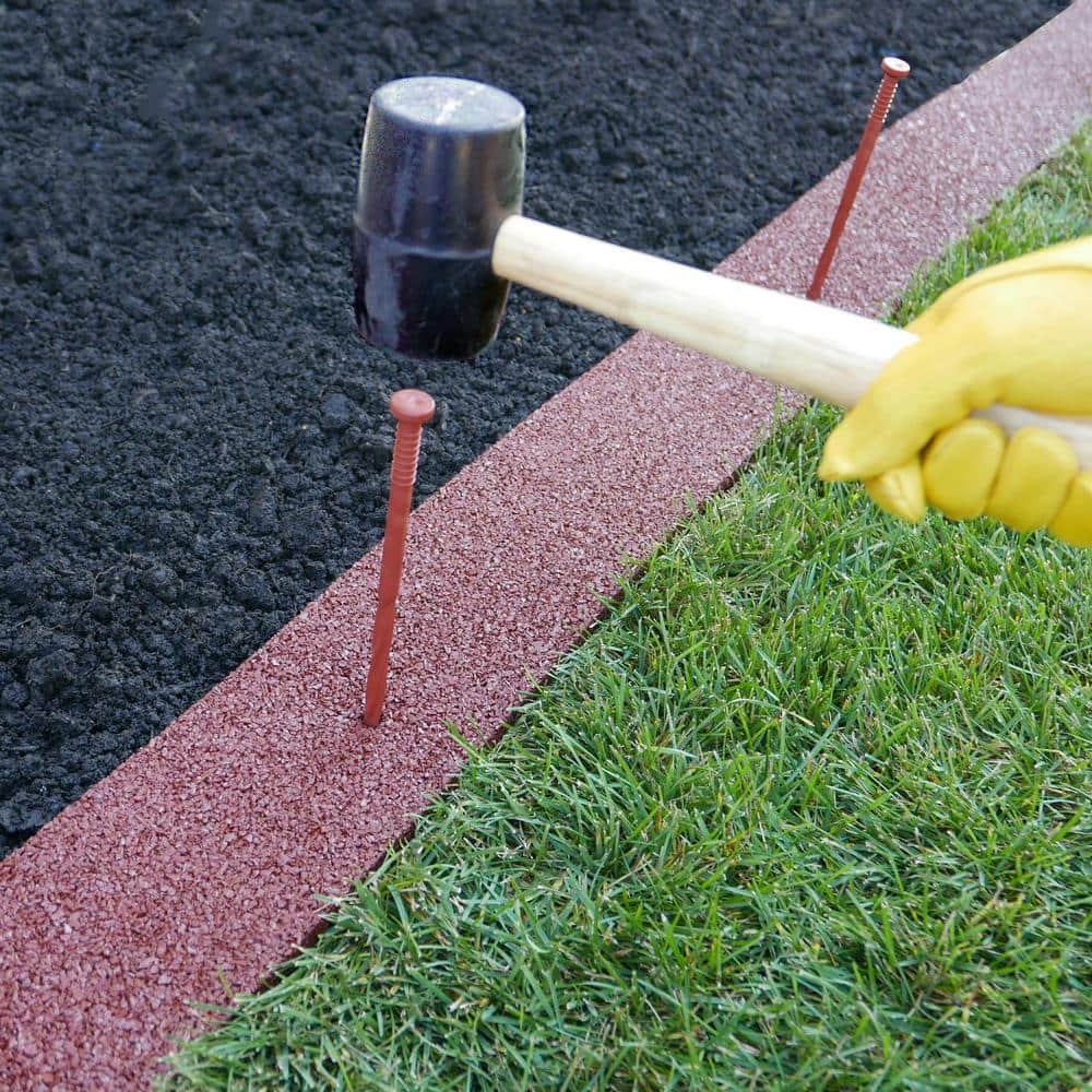 32 ft. L x 5 in. W x 5.5 in. H Cedar Red Four 8 ft. Rolls Earth Rubber Edging - Hercitys