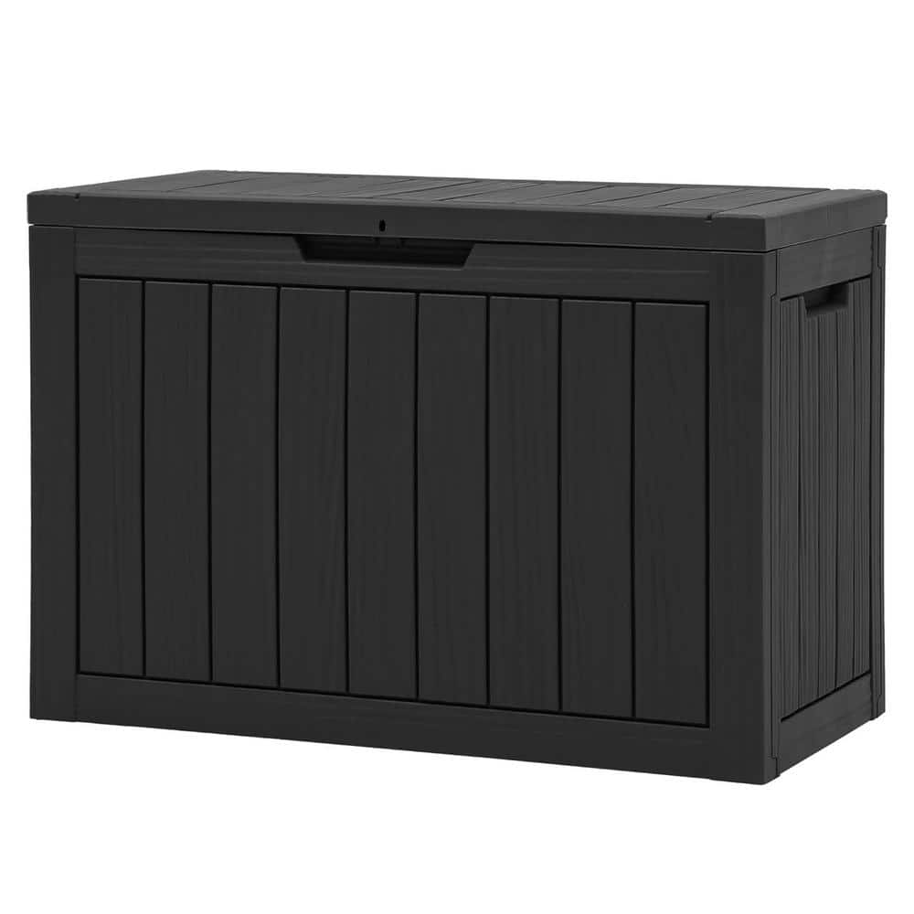 45 Gal. Black Resin Deck Box - Hercitys