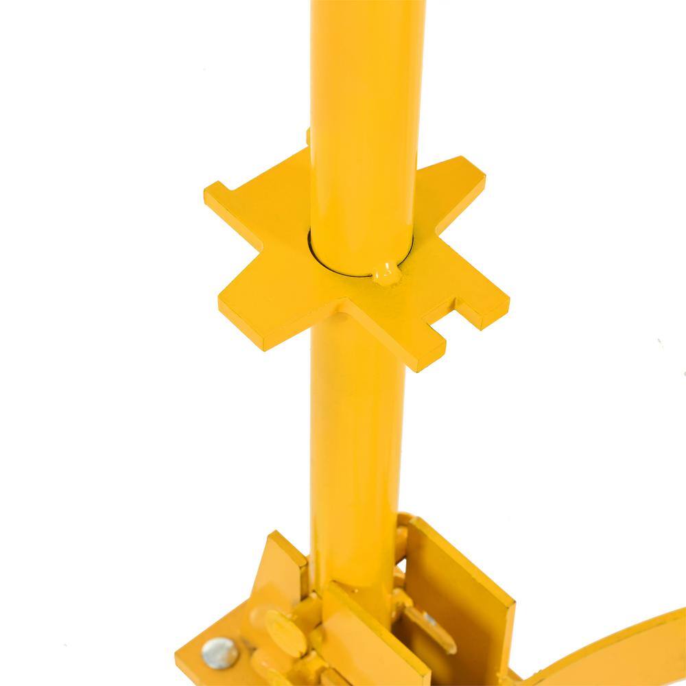 1200 lbs. Capacity Oil Drum 2.8 cu. ft. Steel Hand Cart Garden Cart with 2-Fixed PU Wheels and 1-Swivel Wheel - Hercitys