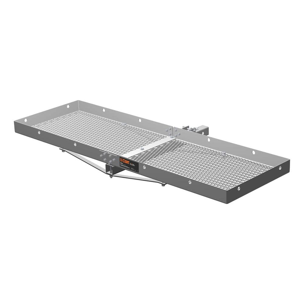 500 lb. Capacity 60 in. x 20 in. Aluminum Tray-Style Cargo Carrier (Folding 2 in. Shank) - Hercitys