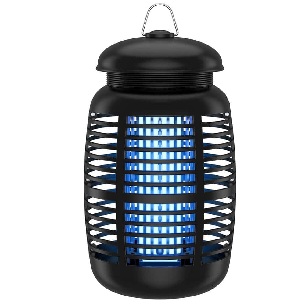 15-Watt Electronic Indoor/Outdoor Mosquito Repellent Bug Zapper Sustainable Efficient Fly Zapper with LED Light, Black - Hercitys