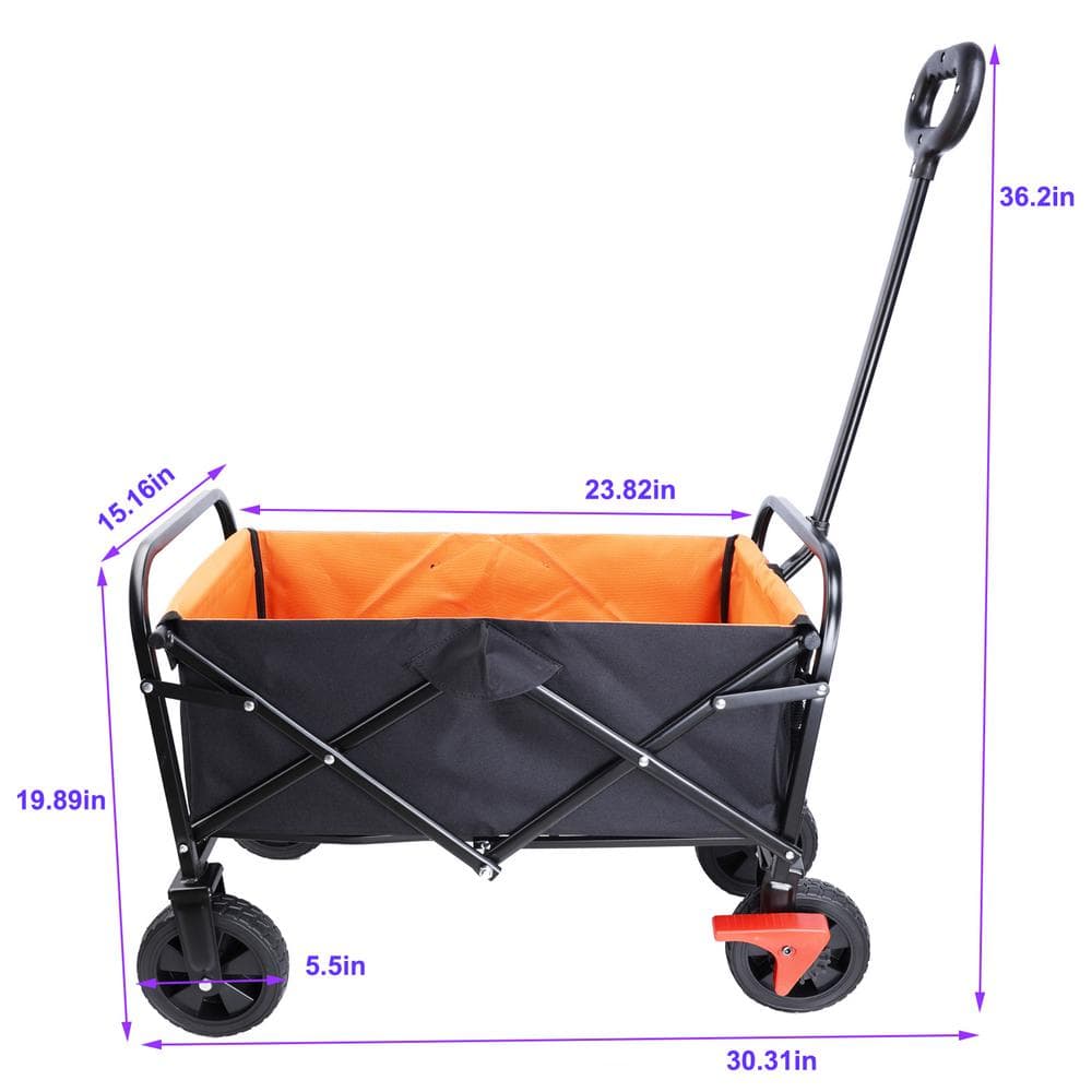 3 cu. ft. Mini Fabric Folding Wagon Garden Cart - Hercitys
