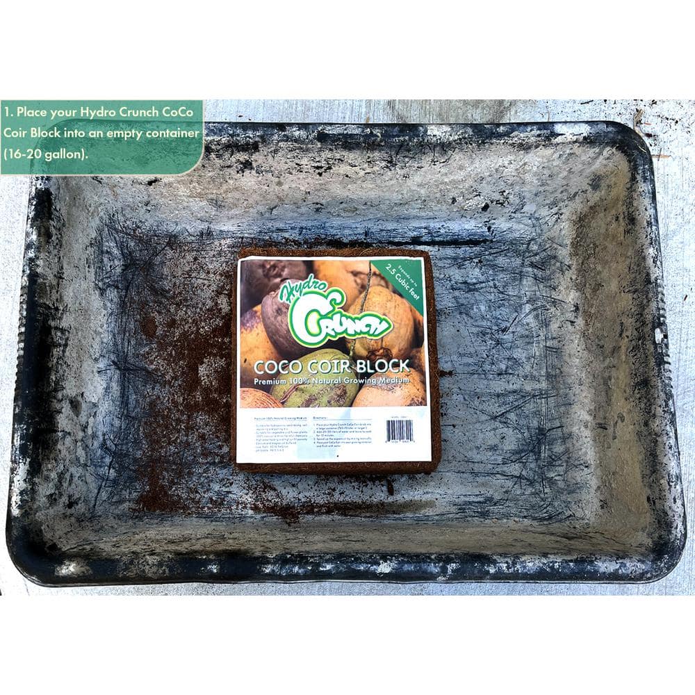 2.5 cu. ft. Coco Coir Block of Soilless Growing Media - Hercitys