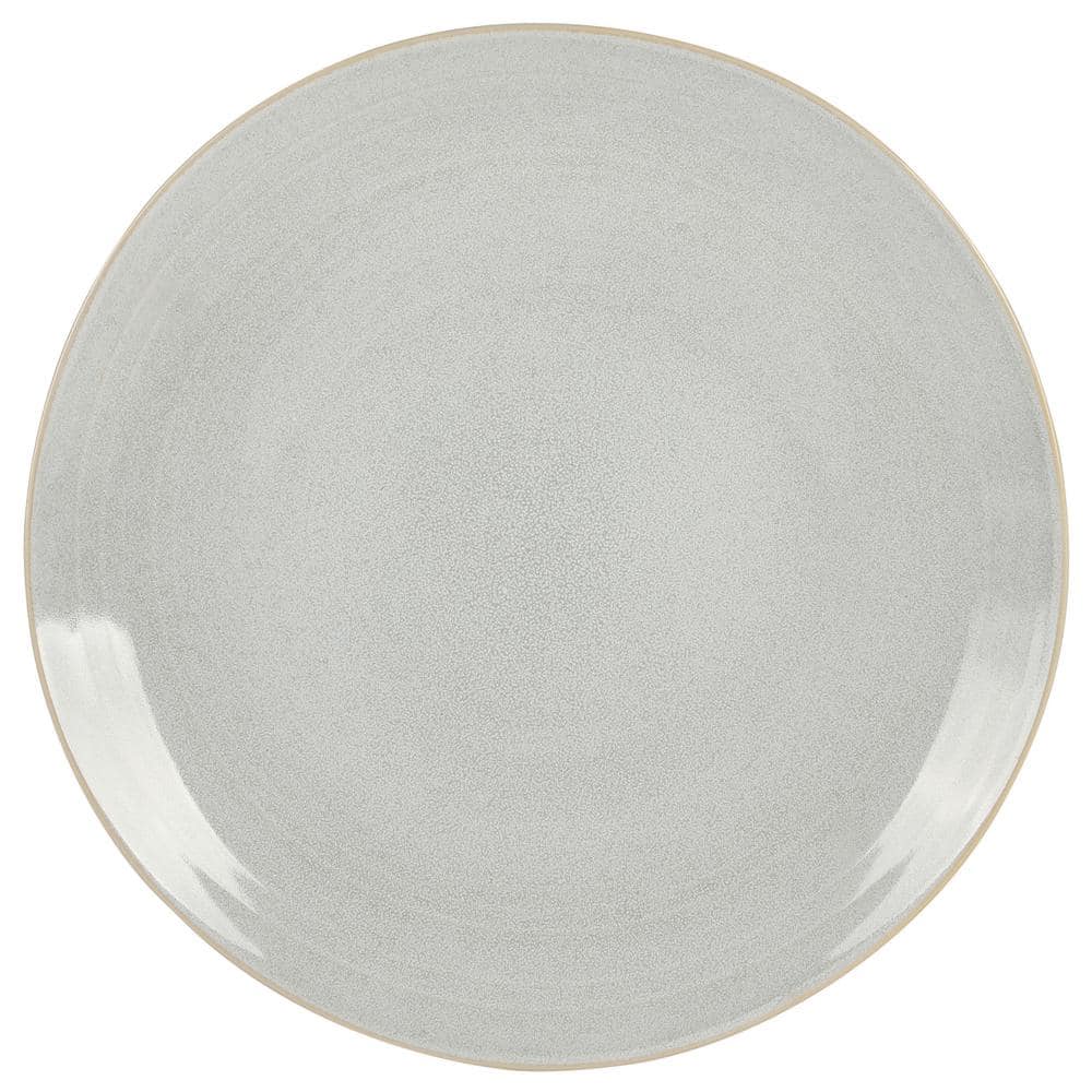16 Piece In Grey Round Stoneware Dinnerware Set Ravenna - Hercitys
