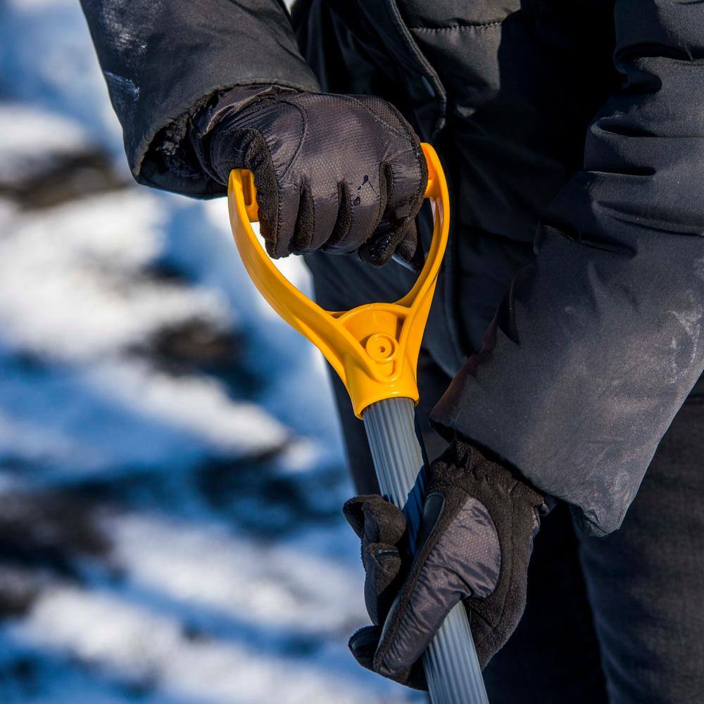 38.3 in. Steel Handle Plastic Snow Shovel (Pack of 2) - Hercitys