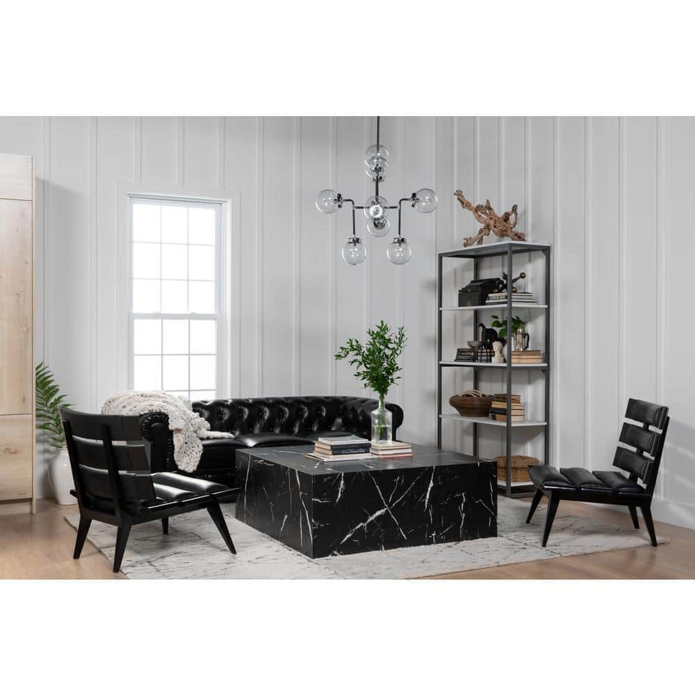 4 ft. x 8 ft. Laminate Sheet in 180fx Nero Marquina with SatinTouch Finish - Hercitys