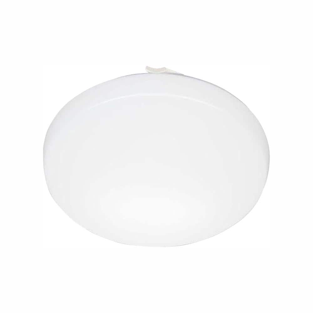 11 in. White LED Low-Profile Residential Round Flush Mount - Hercitys