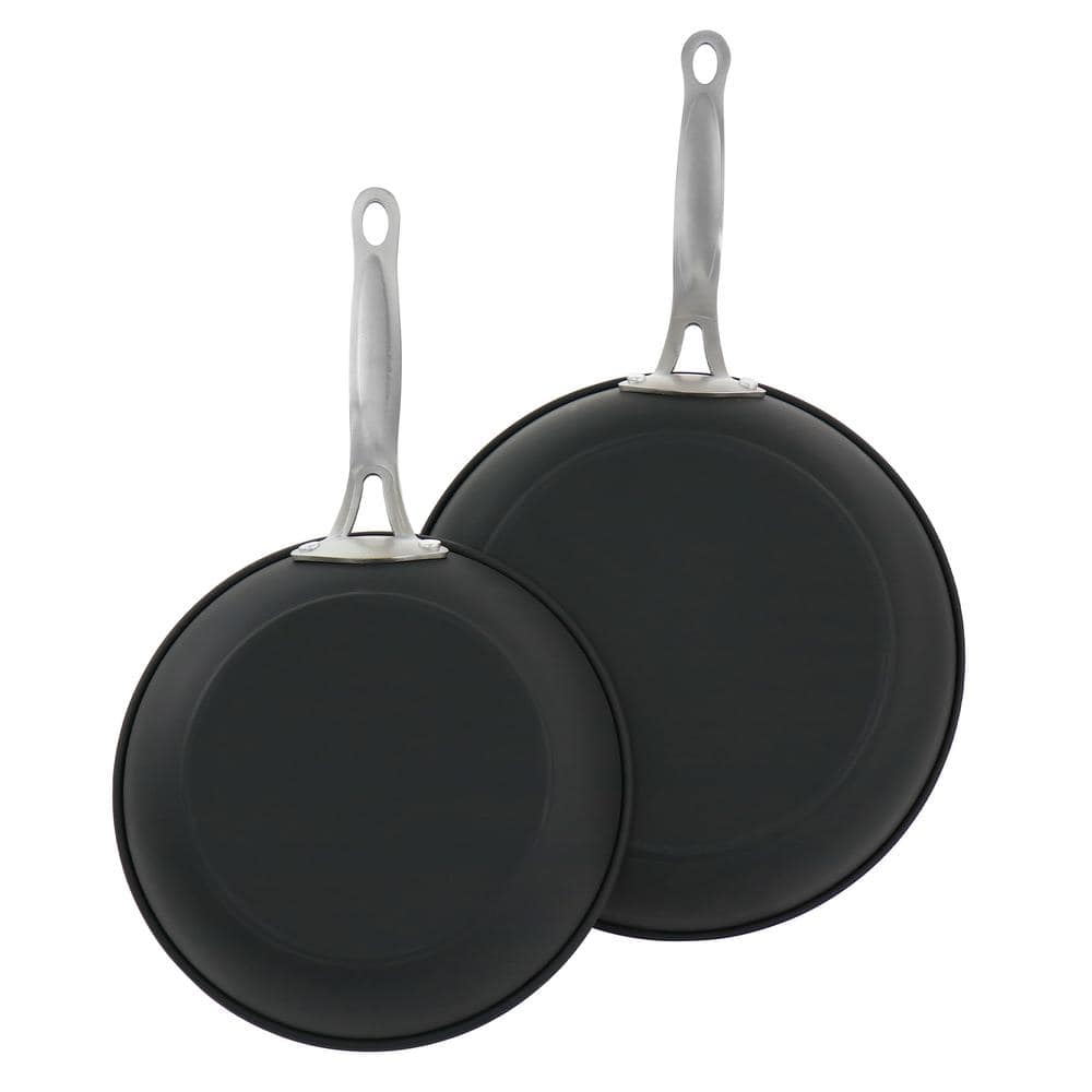 2-Piece Nonstick Carbon Steel Frying Pan Set in Copper - Hercitys