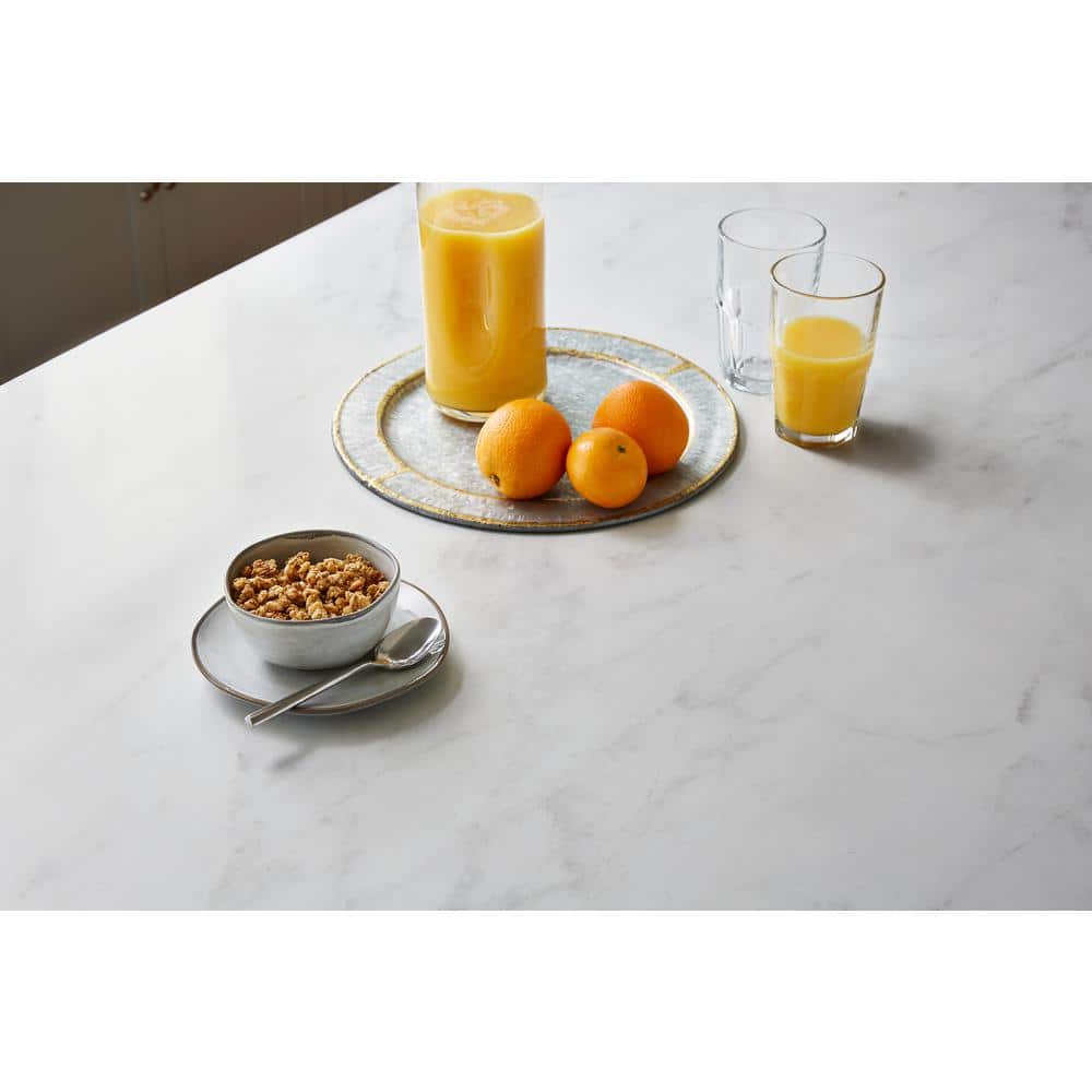 5 ft. x 12 ft. Laminate Sheet in 180fx Calacatta Cava with SatinTouch Finish - Hercitys