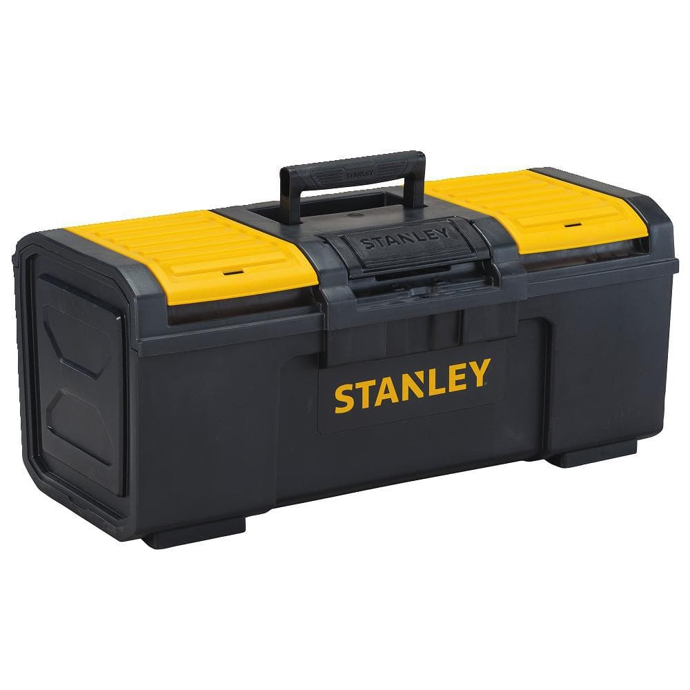 24 in. 1-Touch Latch Tool Box with Lid Organizers - Hercitys