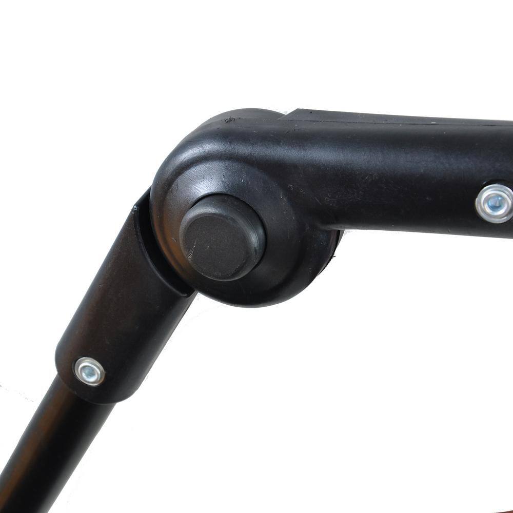 3.6 cu. ft. Blue Steel Folding Garden Cart with Adjustable Handles and Brakes - Hercitys