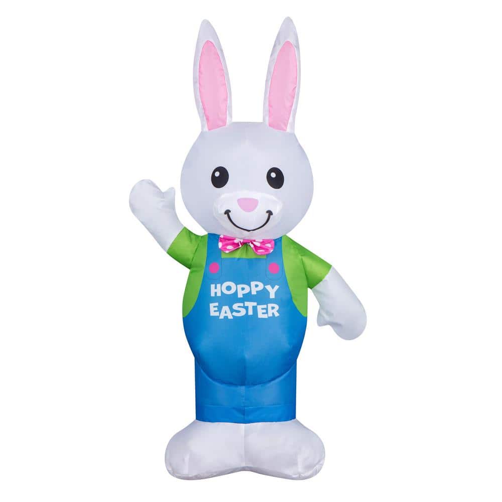 25 in. Inflatable Waving Easter Bunny - Hercitys
