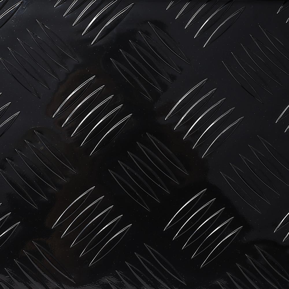 21.7 Gal. 39 in. W x 13 in. D x 10.2 in. H Black Aluminum Tool Storage Box, Deck Box with Lock Side Handle and 2 Keys - Hercitys