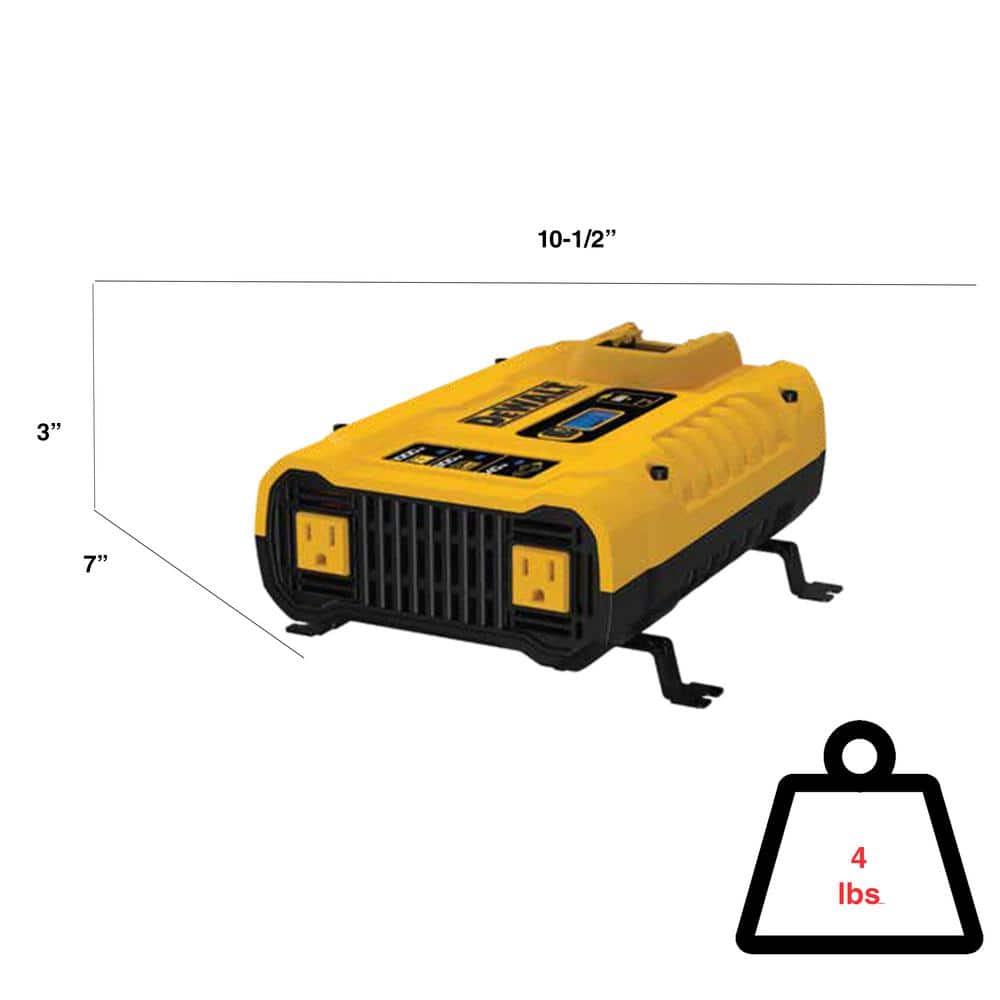 3-Way 1000-Watt Power Inverter Compatible with 20-Volt XR 5 AH Lithium-Ion Battery (Not Included) - Hercitys