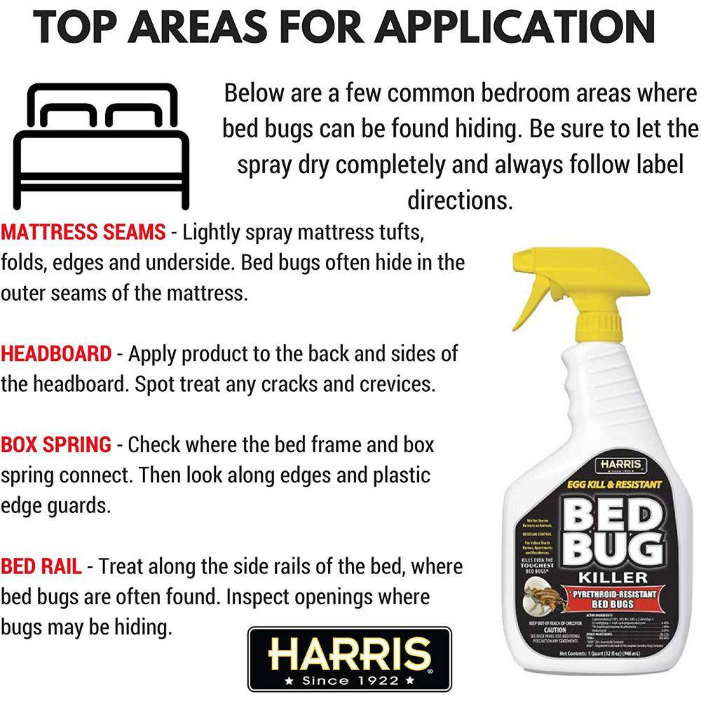 32 oz. Ready-to-Use Egg Kill and Resistant Bed Bug Killer - Hercitys