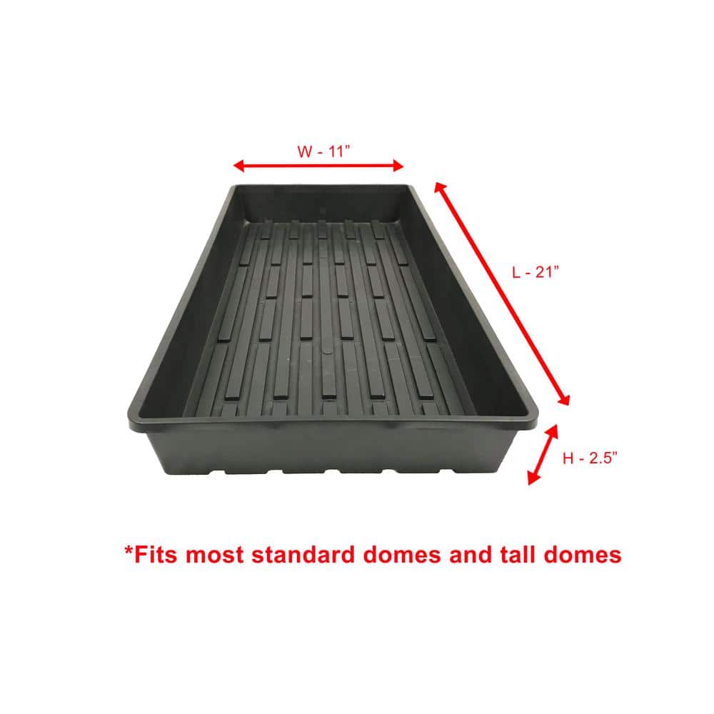 10 in. x 20 in. Extra-Strength Quad Thick Seed Starter PropagationTray (10-Pack) - Hercitys