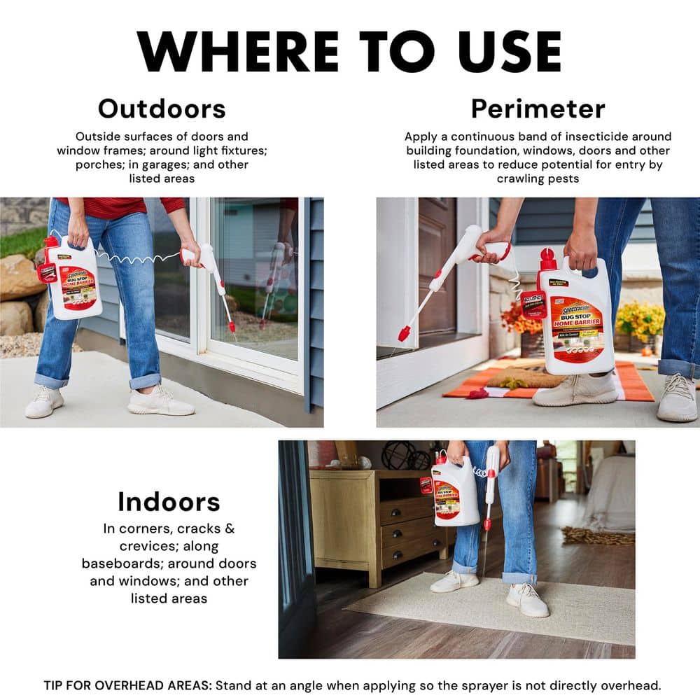 1.3 gal. Bug Stop Home Barrier with AccuShot Sprayer Insect Killer - Hercitys