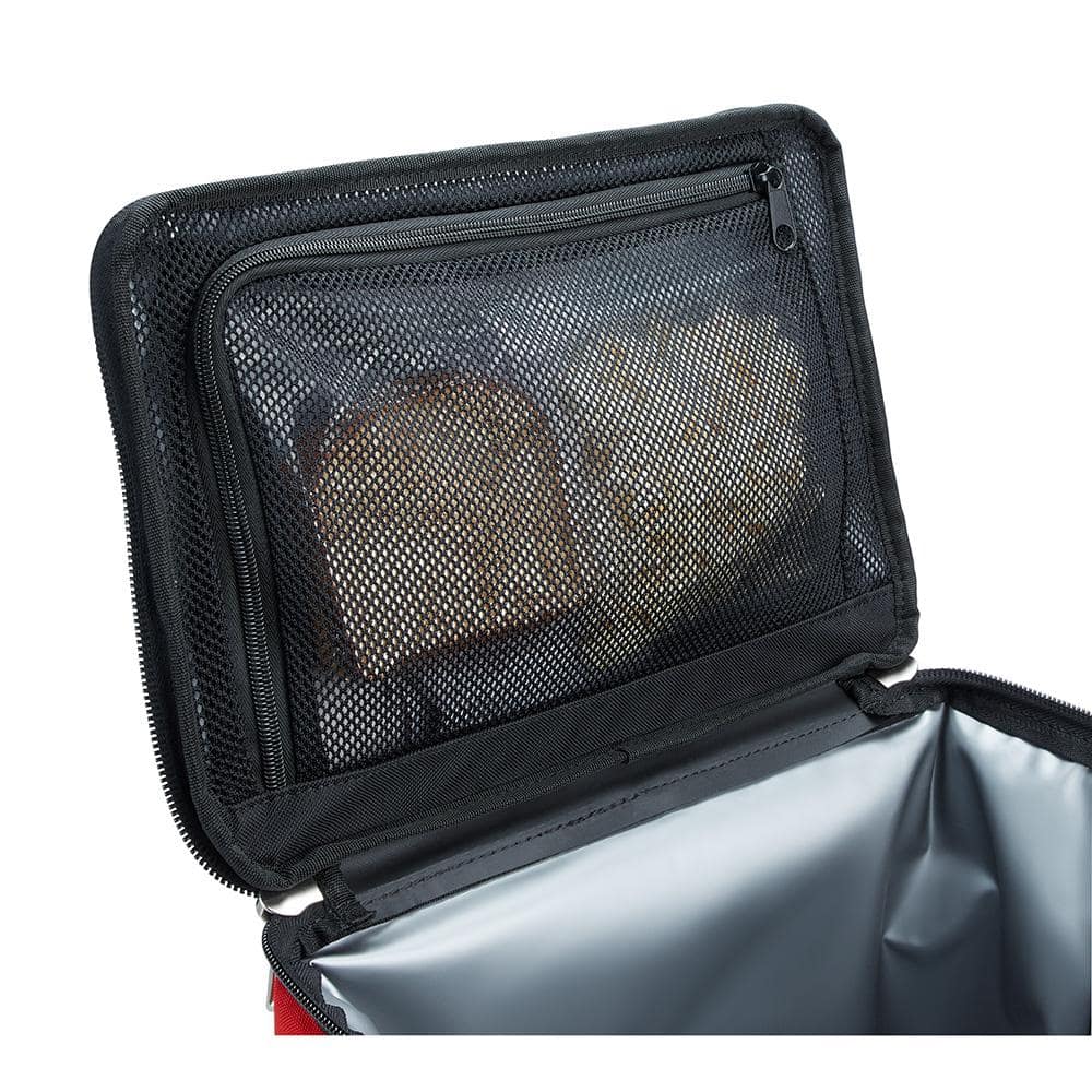 22 Qt. Soft Sided Jobsite Lunch Cooler with PACKOUT Black 24 oz. Insulated Bottle with Chug Lid - Hercitys