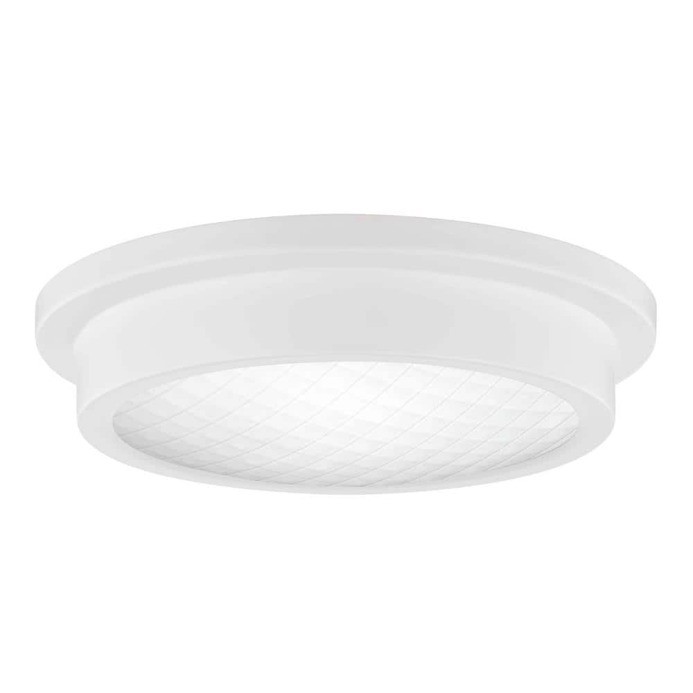14 in. Light Brushed Nickel 25-Watt Adjustable CCT Integrated LED Flush Mount - Hercitys