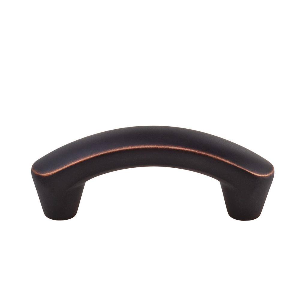 10-Pack Selma 2 in. (51 mm) Center-to-Center Modern Oil Rubbed Bronze Arched Drawer Pull - Hercitys