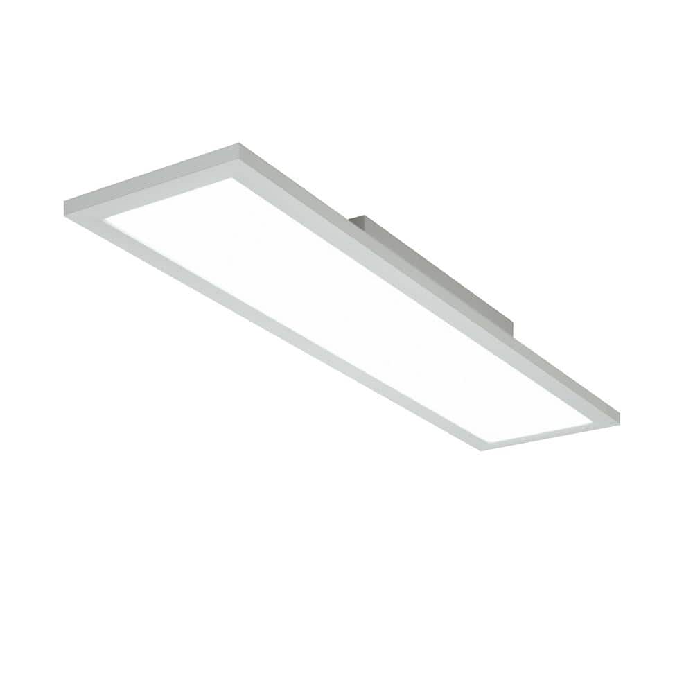 23.5 in. White 18W RGB LED Semi-Flush Mount Ceiling Light with Remote Control (1-Pack) - Hercitys