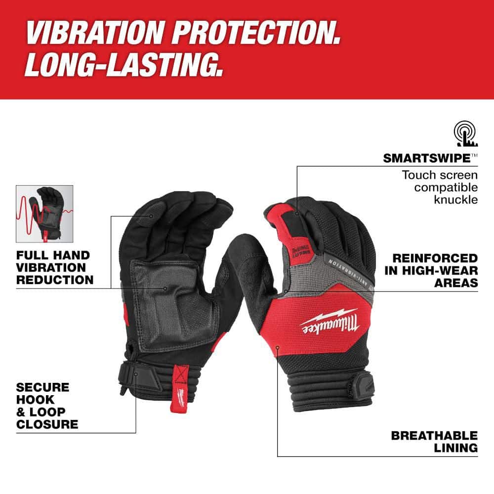 2X-Large Anti-Vibration Work Glove - Hercitys