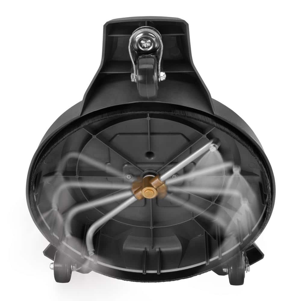 12 in. 3100 PSI Electric Pressure Washer Surface Cleaner with Caster Wheels - Hercitys