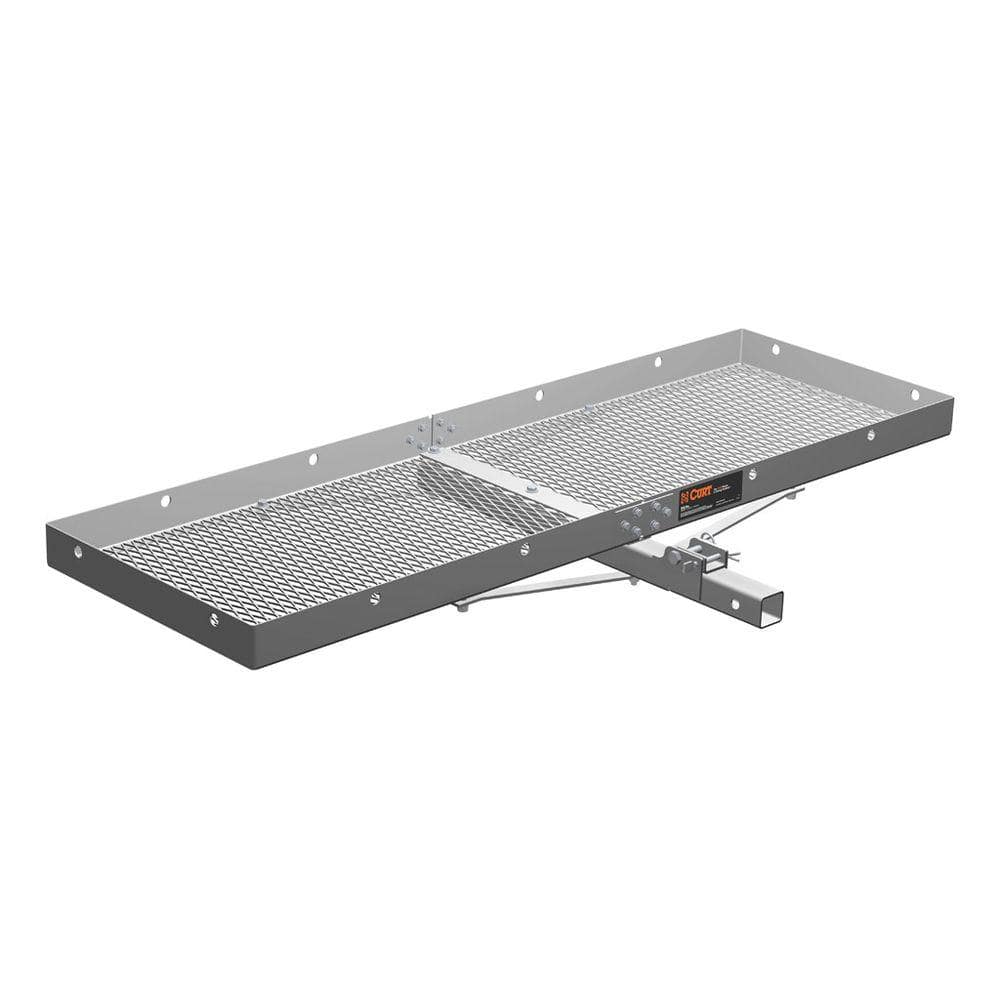 500 lb. Capacity 60 in. x 20 in. Aluminum Tray-Style Cargo Carrier (Folding 2 in. Shank) - Hercitys