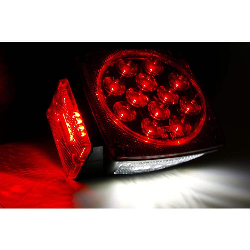 12-Volt ALL LED Submersible Trailer Tail Lights (Turn/Stop/Signal-Left/Right – DOT Compliant) - Hercitys