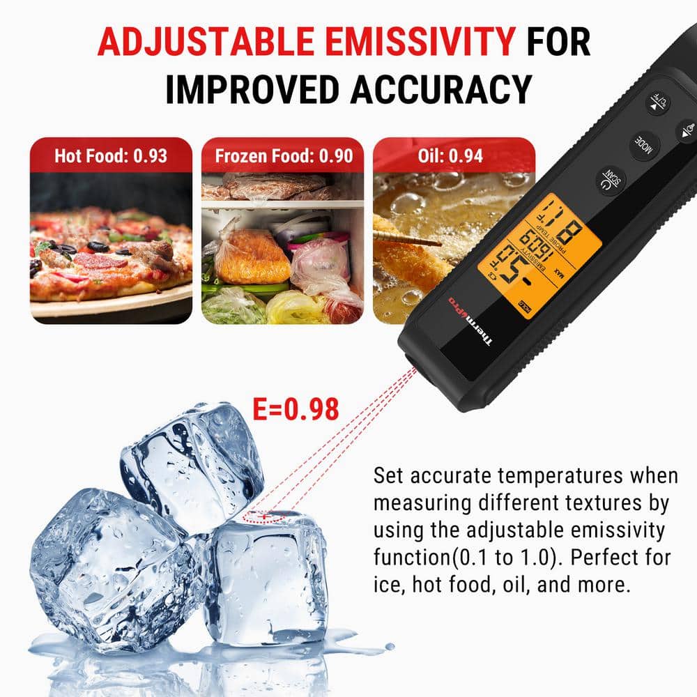 2 in 1-Infrared and Instant Read Thermometer - Hercitys