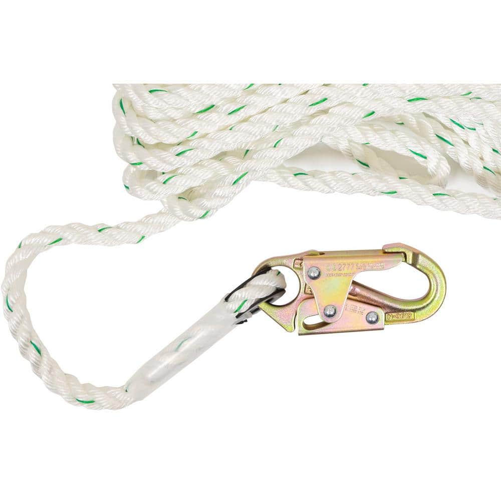50 ft. Fall Protection Rope Lifeline with Lanyard - Hercitys