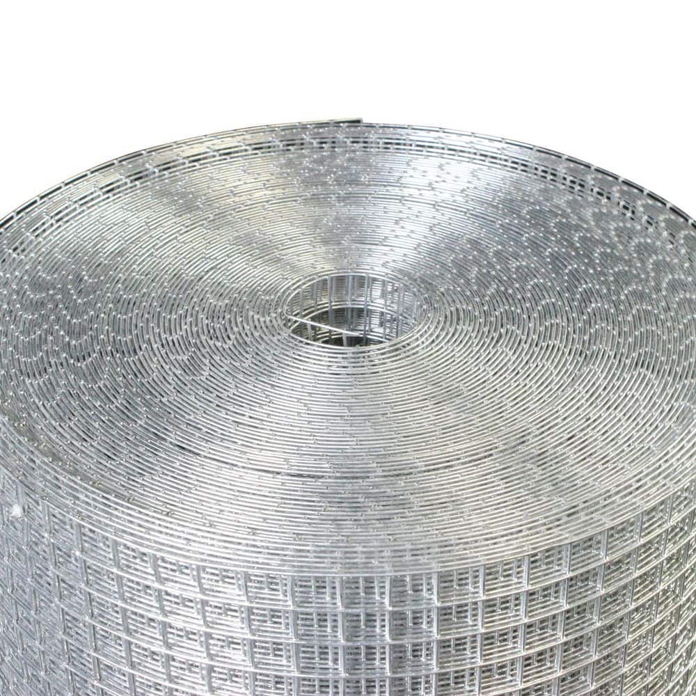 1/2 in. x 48 in. x 50 ft. Hardware Cloth Welded Silver Metal Edging Hot-Dip Galvanized Chicken Wire Fence Garden Plant - Hercitys