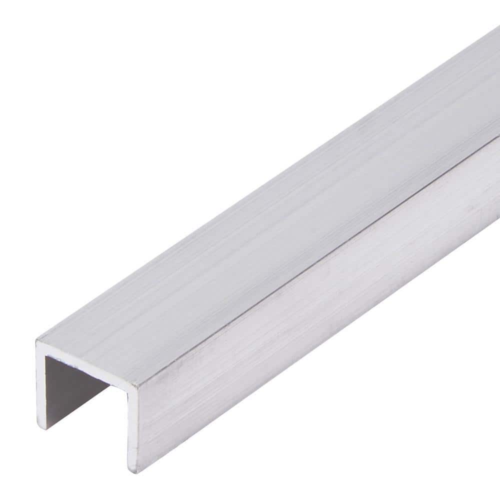 1/2 in. Wide (Inside) x 8 ft. Aluminum Trim Channel - Hercitys