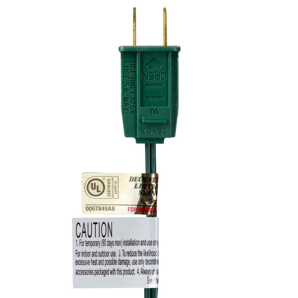 24 ft. 25-Light Opaque Clear White C7 Incandescent Patio Wedding Christmas Light Set with Green Wire - Hercitys