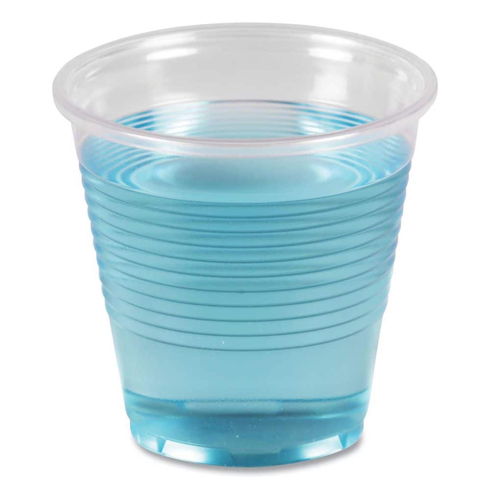 5 oz. Polypropylene Translucent Plastic Cold Cups (100/Bag, 25 Bags/Carton) - Hercitys