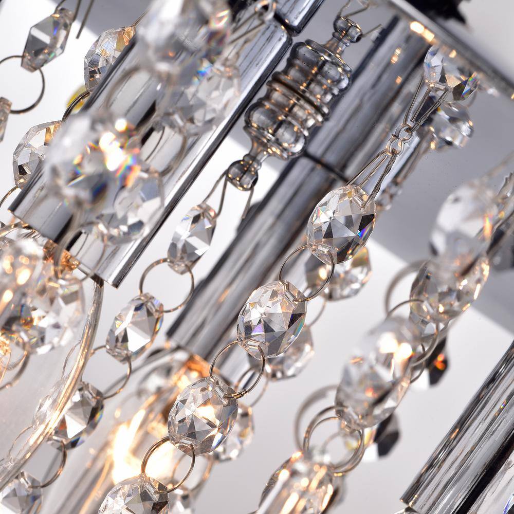 11.8 in 4-Light Chrome Flush Mount - Hercitys