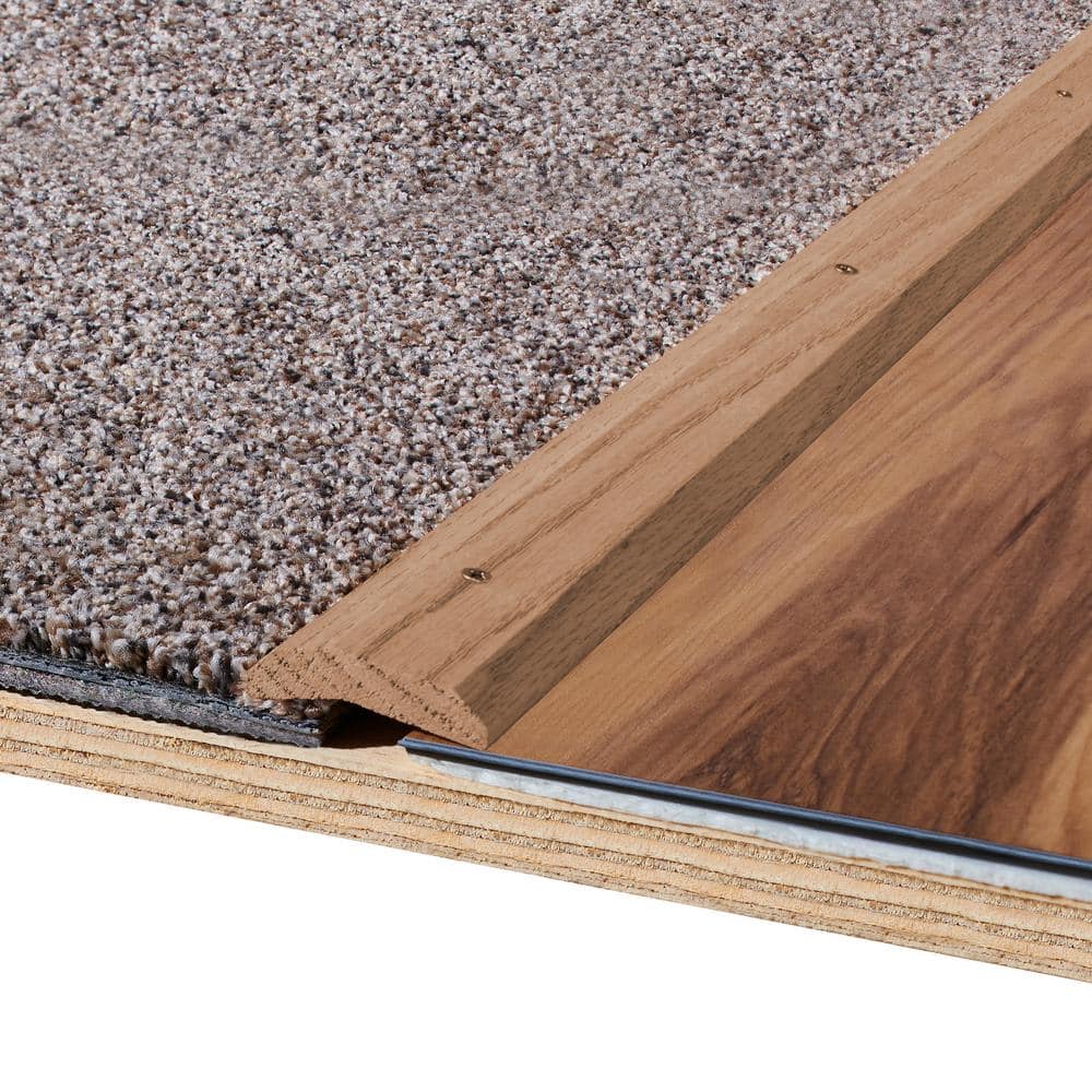 2″X 72″ UNFINISHED HARDWOOD Transition Strip CARPET TRIM W/SCREWS - Hercitys