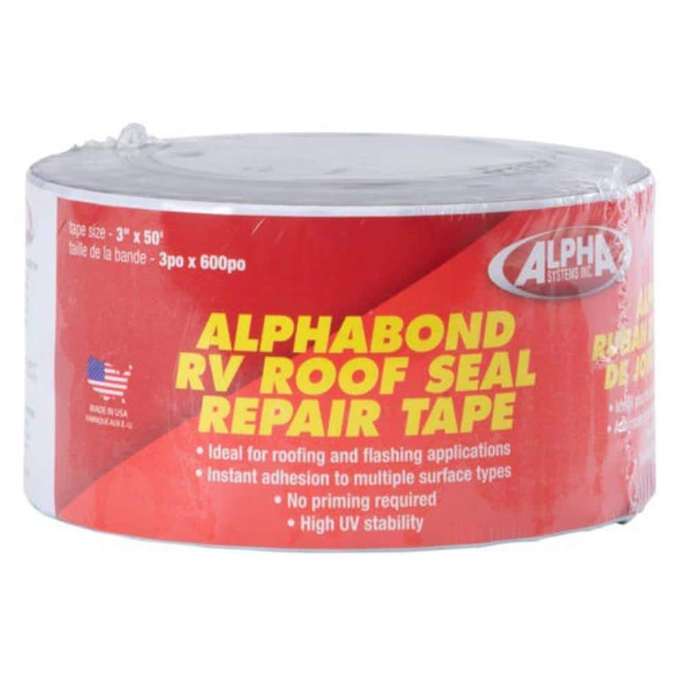 3 in. x 50 ft. ALPHABOND Roofing Tape, White - Hercitys