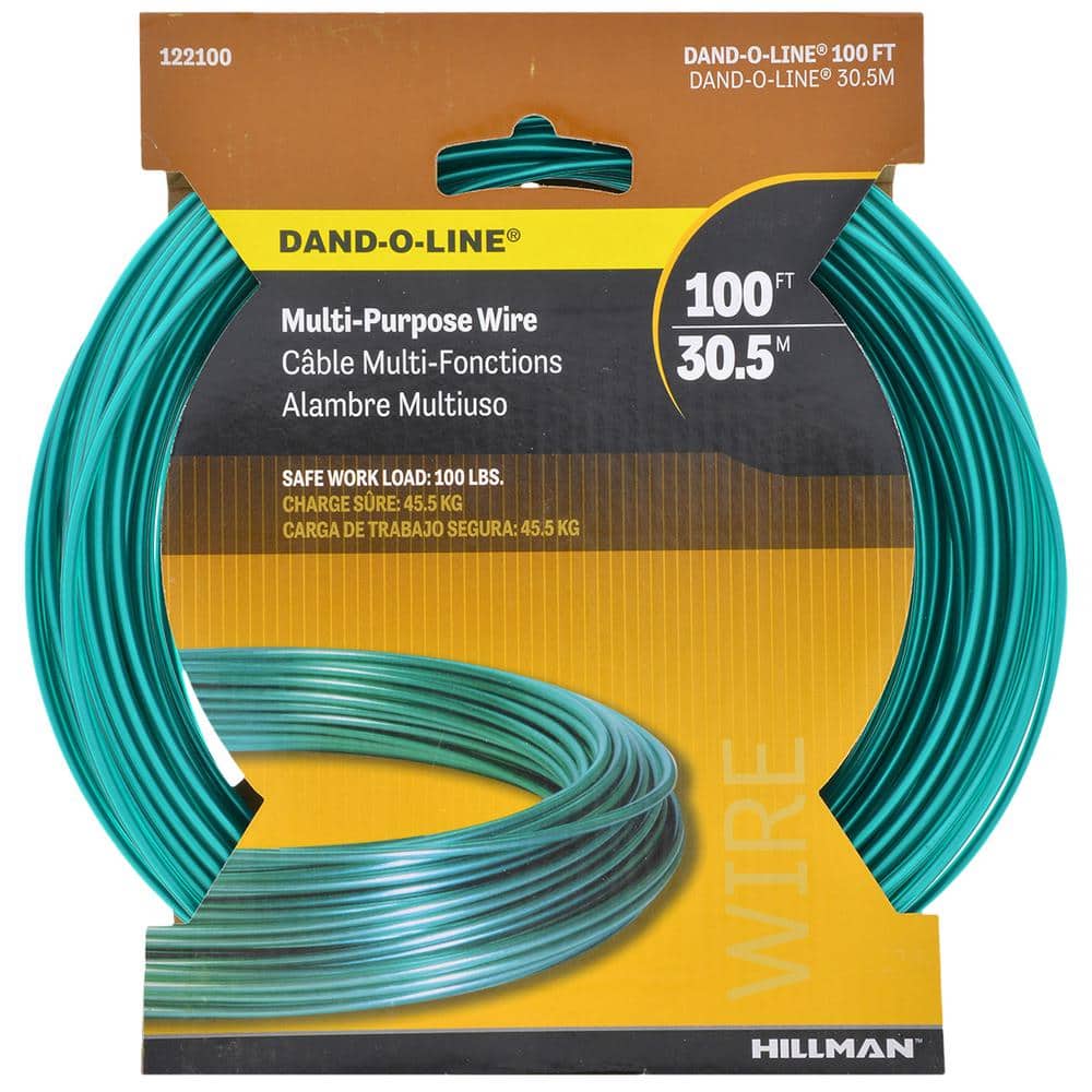 100 ft. 100 lb. 14-Gauge Plastic-Coated Galvanized Wire - Hercitys