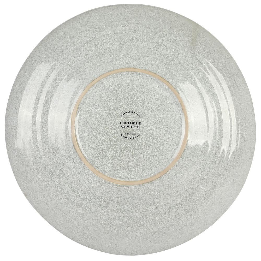 16 Piece In Grey Round Stoneware Dinnerware Set Ravenna - Hercitys