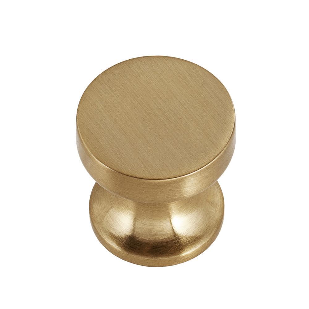 50-Pack High Desert 1 in. (25 mm) Classic Satin Brass Round Cabinet Knob - Hercitys