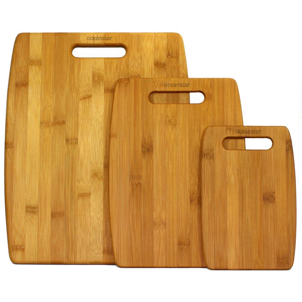 3-Piece Bamboo Cutting Board Set - Hercitys