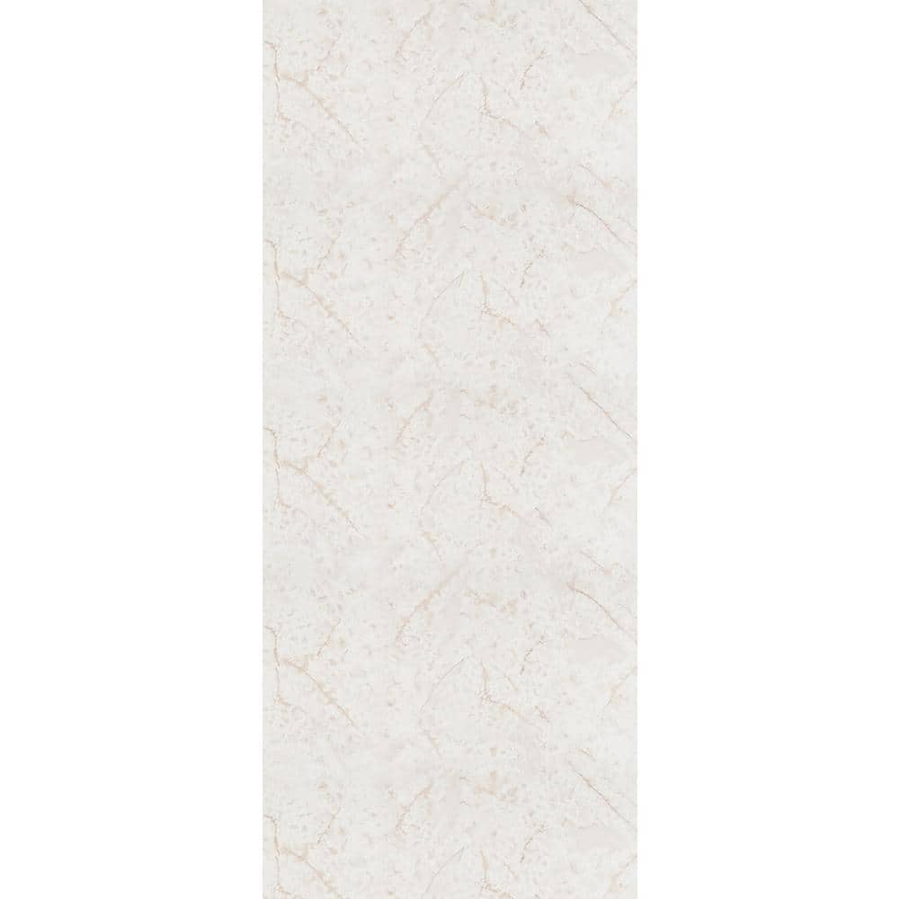 5 ft. x 12 ft. Laminate Sheet in White Onyx with Gloss Finish - Hercitys