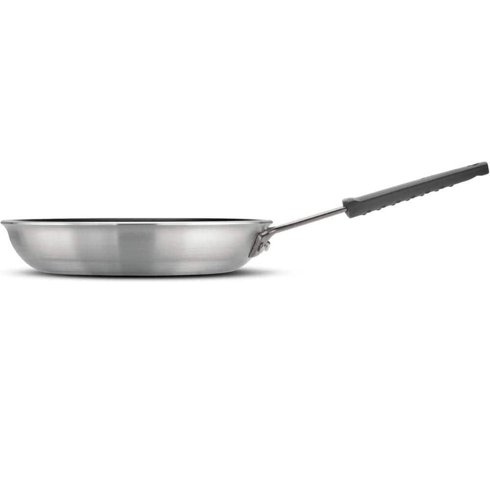 10 in. Aluminum Non Stick Skillet with Reinforced Nonstick Coating in Gray - Hercitys