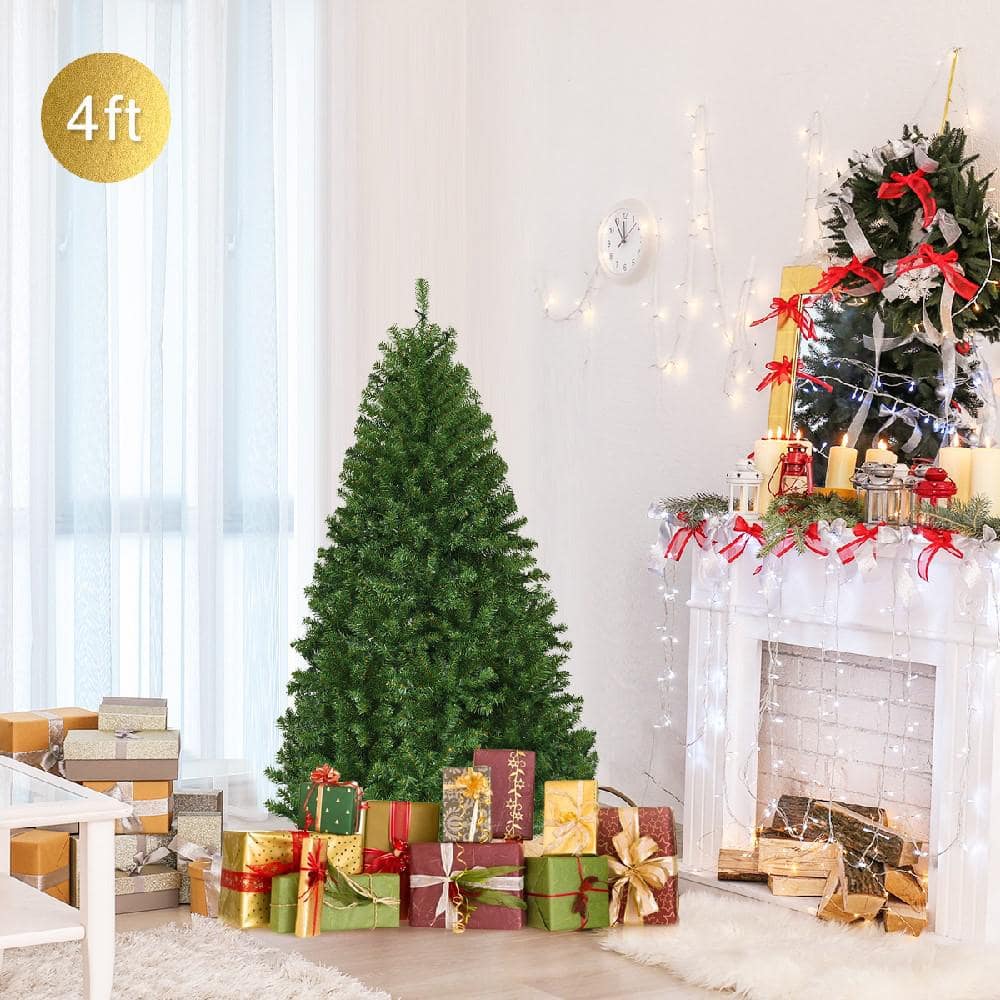 4 ft. Pre-Lit Artificial Christmas Tree with 100 LED Lights - Hercitys