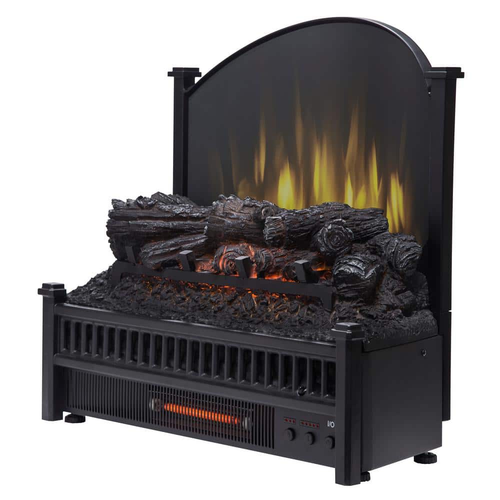 23 in. Electric Fireplace Logs with Removable Fireback and Heater - Hercitys